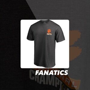 EUC Fanatics Clemson Football Playoff 2016 National Champions Schedule Tee Shirt